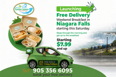 GRAND Kerala Cuisine - The Real Taste of India. Free weekend breakfast Delivery in Niagara Falls