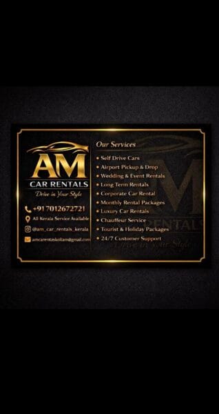 Rent a car for NRI’S all kerala service available book now